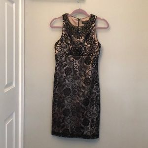 Black lace dress